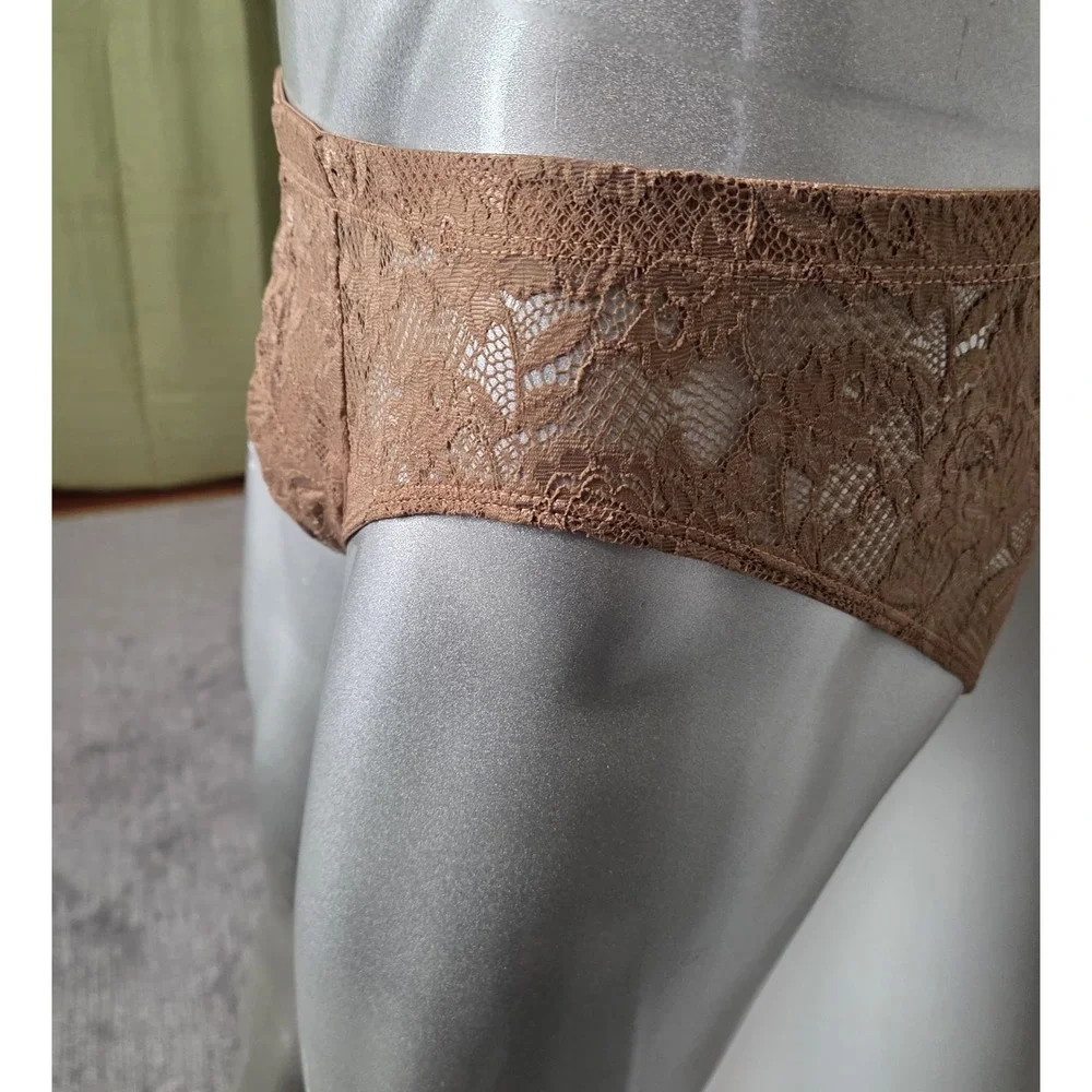 Cosabella Never Say Never Comfort Micro‎ Brief Men's Lace Underwear Brown M